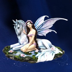STATUETTE FEE ANGEL licornes