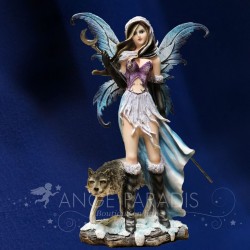 STATUETTE FEE LOUPS