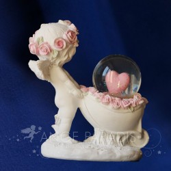 ANGE & BOULE A NEIGE CHERUBINS