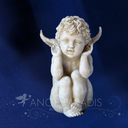 STATUETTE D'ANGE VUE SAGESSE - STYLE AMBRE