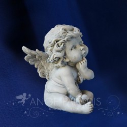 STATUETTE D'ANGE GRISE