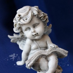 FIGURINE D'ANGE avec un livre