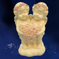 COUPLE D'ANGES LUMIERE 20CM