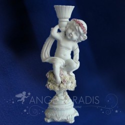FIGURINE D'ANGE PORTE BOUGIE