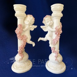 2 CHANDELIERS ANGES ROMANTIQUE