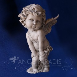 STATUE D'ANGE GRIS ECOUTE