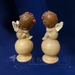 2 ANGES CHERUBINS COLORES