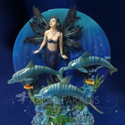STATUETTE FEERIQUE DAUPHINS