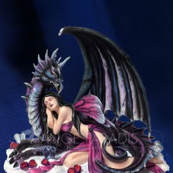 STATUETTE DE FEE avec dragon