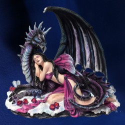 STATUETTE DE FEE avec dragon