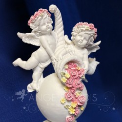figurine ange fleur