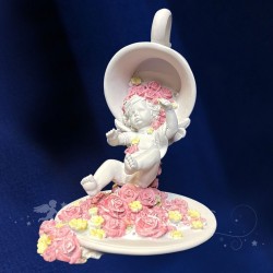 statuette ange tasse