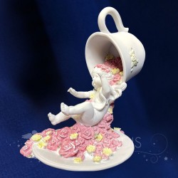 statuette ange tasse