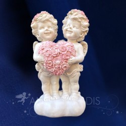 COUPLE D'ANGES LUMIERE 20CM
