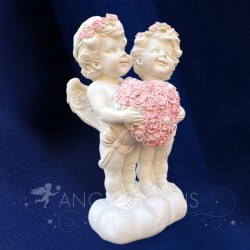 COUPLE D'ANGES LUMIERE 20CM