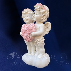 COUPLE D'ANGES LUMIERE 20CM