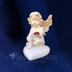 Figurine Angelot Les Coeurs - 7,5cm