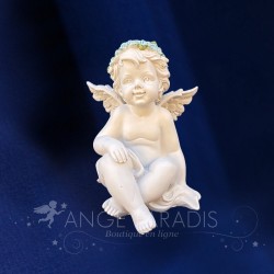 2 Figurines Angelots Bleus - 11cm