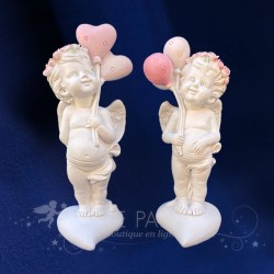 FIGURINES D'ANGES BALLONS DE COEUR