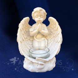 Bougeoir Ange Déco Prie - 13cm