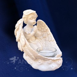 Bougeoir Ange Déco Prie - 13cm