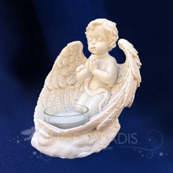 Bougeoir Ange Déco Prie - 13cm