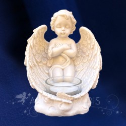 Bougeoir Ange Déco Bras Croisés - 13cm