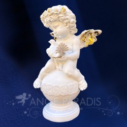 STATUETTE ANGEs avec un oiseau