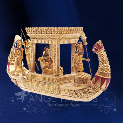 Bateau Auvent Egyptien 19cm