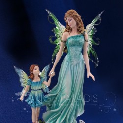 Statuette de Fée et son Enfant Fée