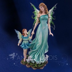 Statuette de Fée et son Enfant Fée