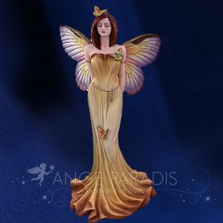 Statuette Fée Orange Papillon