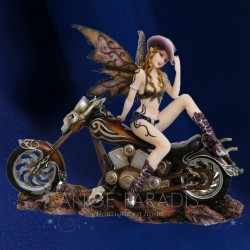Grande Figurine Fée Motard US -- 34cm