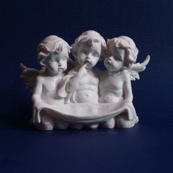 FIGURINE ANGE  AVEC PARCHEMIN