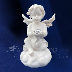 Figurine d'ange lumineux avec un coeur - Décoration Angelique