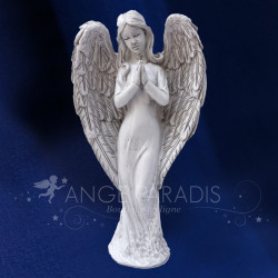 Statuette d'ange de couleur Gris blanc pour décorer