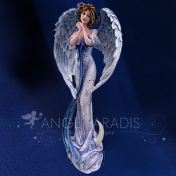 Statuette Ange Élégante Bleue