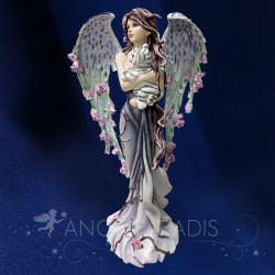 Statue ange protectrice avec agneau – grande figurine décorative