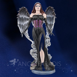 Figurine fee gothique corset violet – décoration dark fantasy