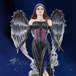 Figurine fee gothique corset violet – décoration dark fantasy