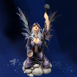 Fée violette mage – statuette fantasy