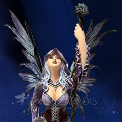 Fée violette mage – statuette fantasy