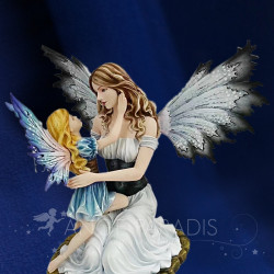 Figurine Fée « L’Étreinte Lunaire » – Modèle grand format