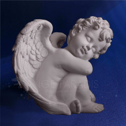 2 STATUES ANGE CHERUBIN PAISIBLE 17CM